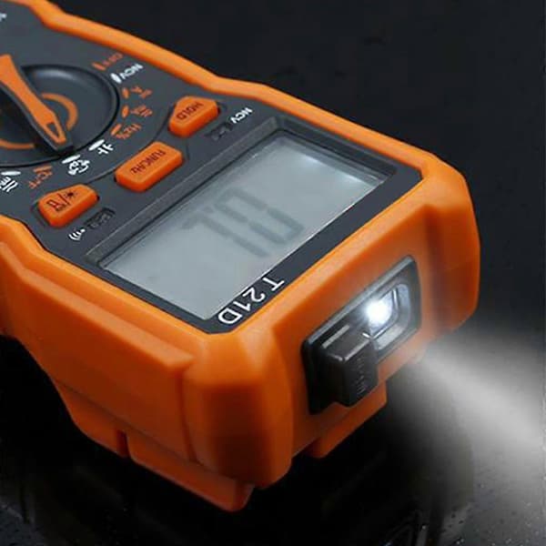 T21E Baggrundsbelyst NCV Digital Multimeter Automatisk Multifunktionel AC/for DC Voltmeter True RMS Diode Modstand HZ Tester