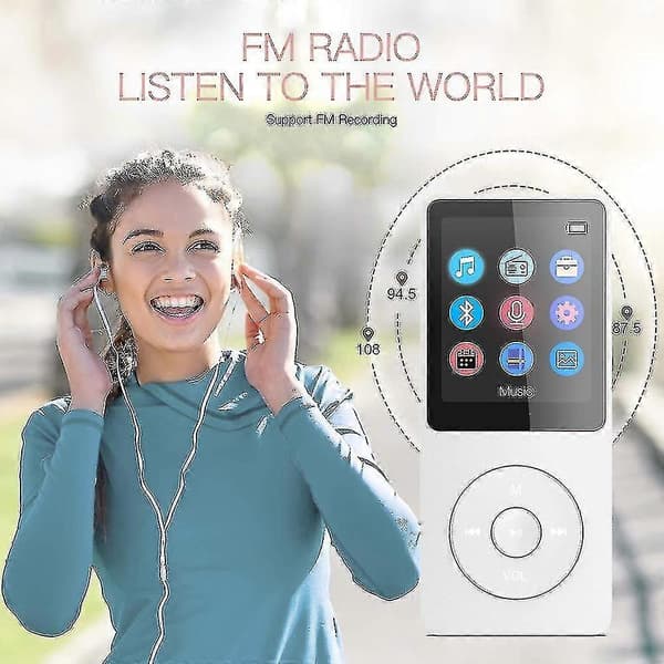 Kort Mp4-spiller Mini Mp3 Student Walkman 8g Maskinlagring E-bokopptaker Mp4