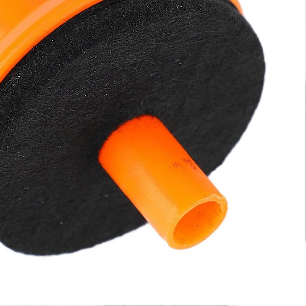 6 cm symbaaliteline rumpusettiin, symbaalin tuki, kumisymbaalipidike, lyömäsoittimen lisävaruste, oranssi