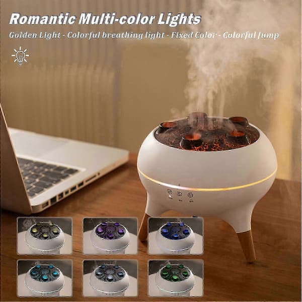 Dansande Maneter Eterisk Olja Diffuser, Unik Manet Aromaterapi Luftfuktare med 7 LED-färger, Fjärrkontroll för Sovrum Kontor