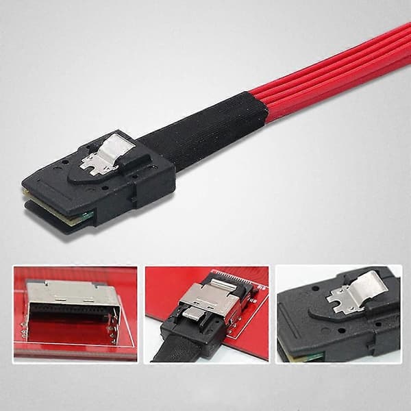 Mini SAS 36 Pin SFF8087 til 4 SAS 29 Pin SFF8482 Internt Kabel