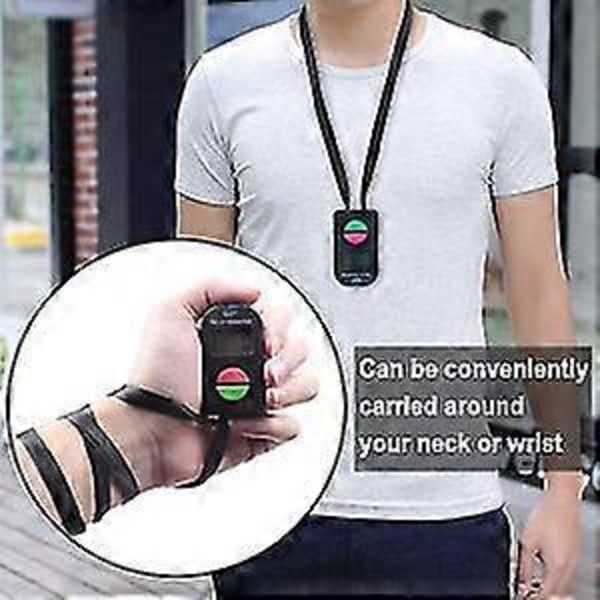 2 stk Elektronisk Teller, Digital Håndteller Elektronisk Manuell Klikker Med Lanyard Legg Til Trekk Fra Modell