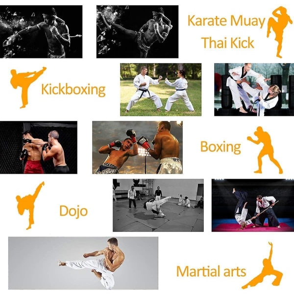 Boxing Curved Focus -nyrkkeilykintaat - keinonahkaiset harjoituskäsityynyt, ihanteelliset karateelle, Muay Thai -potkulle, sparringille, dojolle, kamppailulajeille