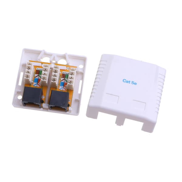 Cat5e Rj45 Keystone Jacks Modul Kontakt Ethernet För Väggplatta Patchpanel