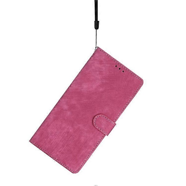 Kompatibel for TCL 40 SE Deksel med Håndleddsrem Hud-følsom Lommebok Lær Telefondeksel Pink