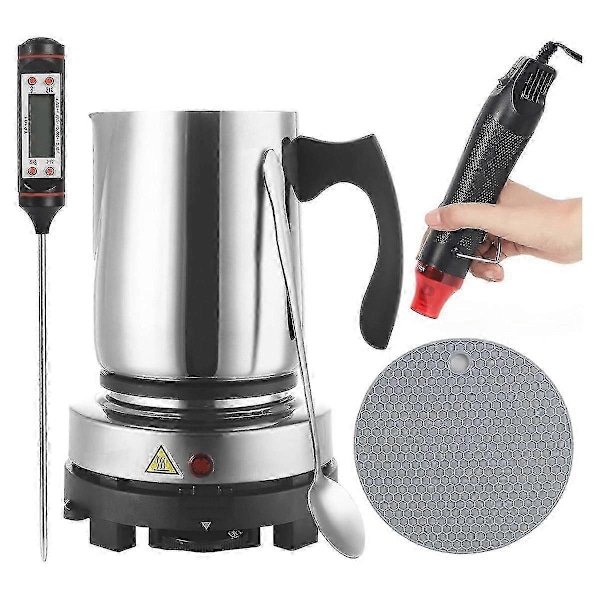 Kynttilänvalmistussarjan tarvikkeet, yhteensopiva aloittelijoille, 900 ml kaatopannu, lämpö, lämpömittari, kynttilänvalmistus A
