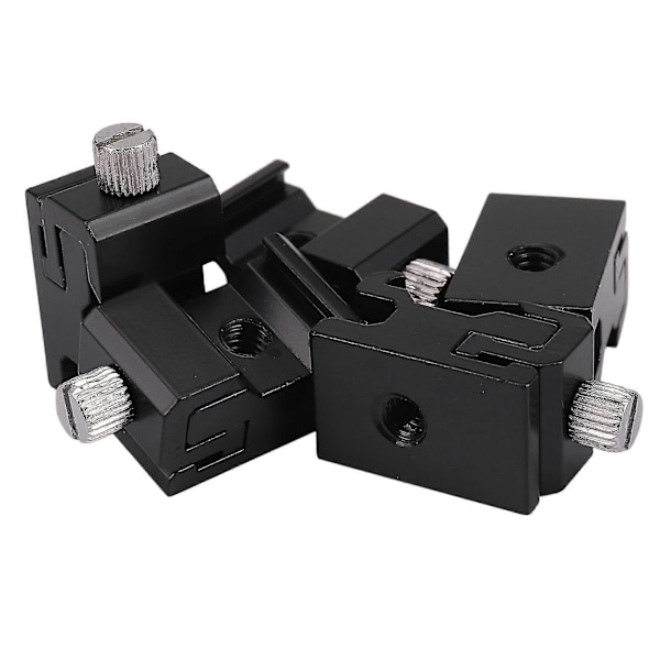 5 stk Kamera Metall Cold Shoe Hot Shoe Blitsbrakett Festeadapter Med 1/4 Tripod Skrue for Lysstativ Tripod