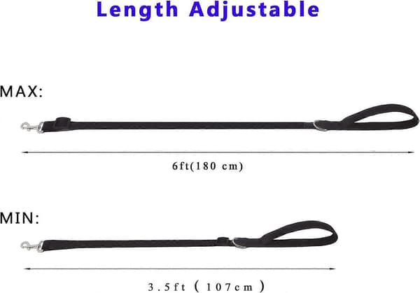 6FT/10FT Justerbar Hundesnor, Nylon Hundesnore til Mellemstore Store Hunde 6FTGrøn
