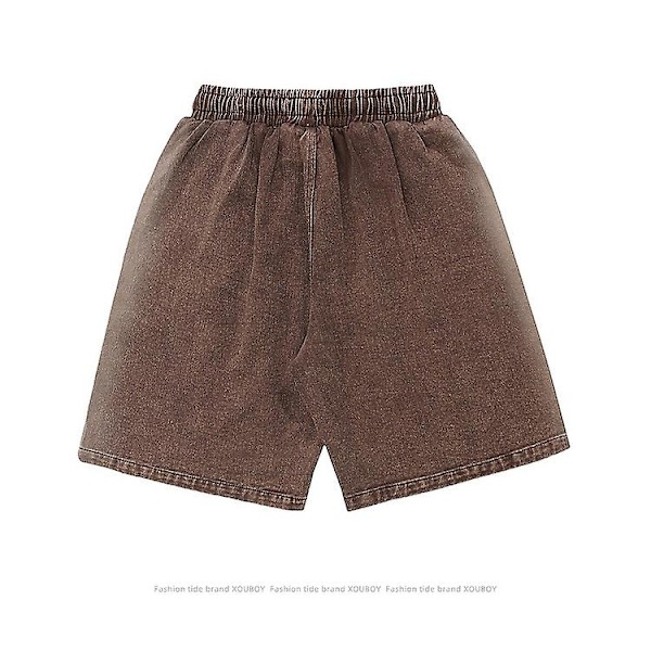 Pan -housut Miesten Retro Tide merkki Tee vanhanaikaisia ​​farkkushortseja miehille ja naisille Color L