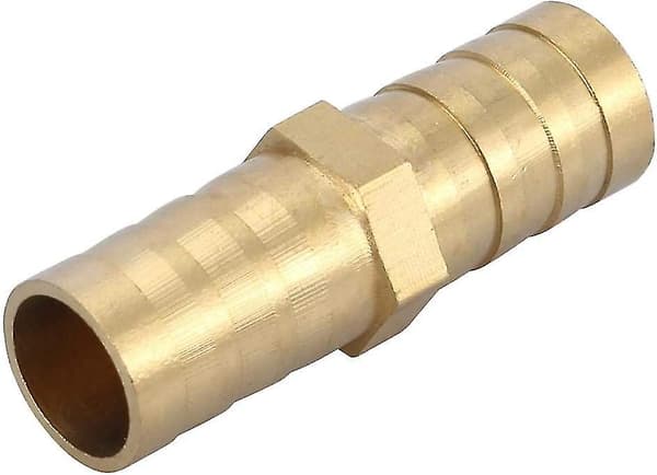 Messingfitting modhage lige forbindelse vandrør slange rørkobling fitting 6/8/10/12/14/16/20mm (12mm 5 stk.)