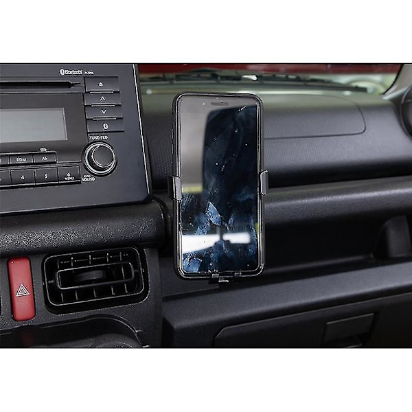 Multifunksjonell telefonholderbrakett for Jimny Jb74 2019 2020 2021 2022 biltilbehør, svart