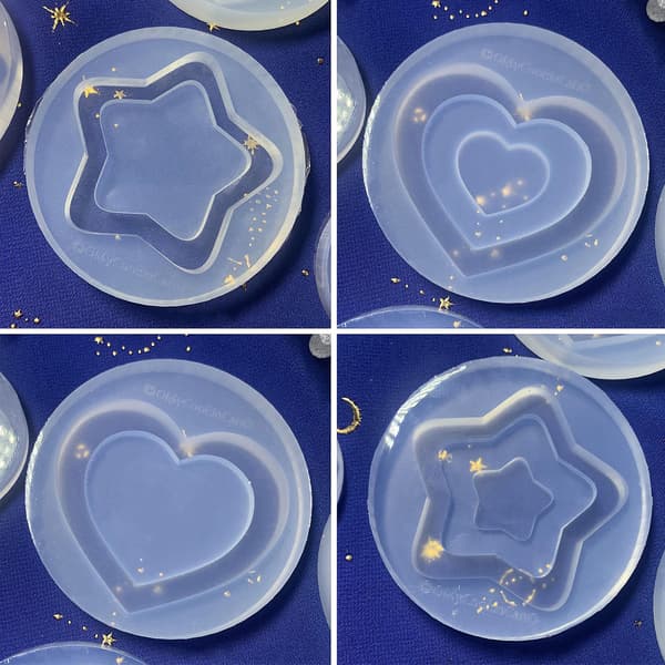 Flydesand Silikone Epoxy Form DIY Nøglering Vedhæng Form Til Valentinsgave