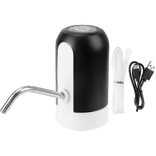 Dränkbar sumppump elektrisk vattenpump automatisk vattendispenser, LED-lampa sladdlös vattenpump för dunk, Pom-ZZY