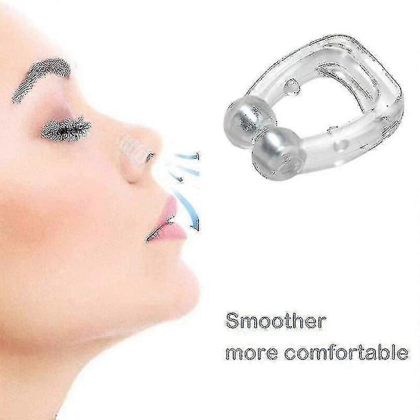 10 Pak Magnetiske Anti-Snorken Næse Dilator Stop Snorken Næseklips Sæt