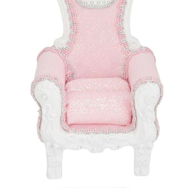 Soffformad Smyckesdisplay Ställ Fingerringar Örhängen Hållare Monter för Butiksfönsterdekoration Rosa Rhinestone Vit Bas