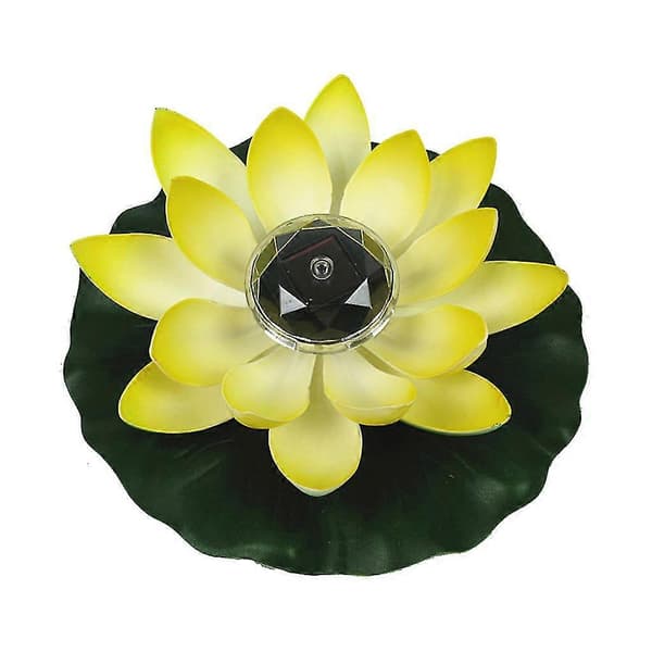 Solcelled LED Blomst Lys Flydende Springvand Have Dam Pool Lampe