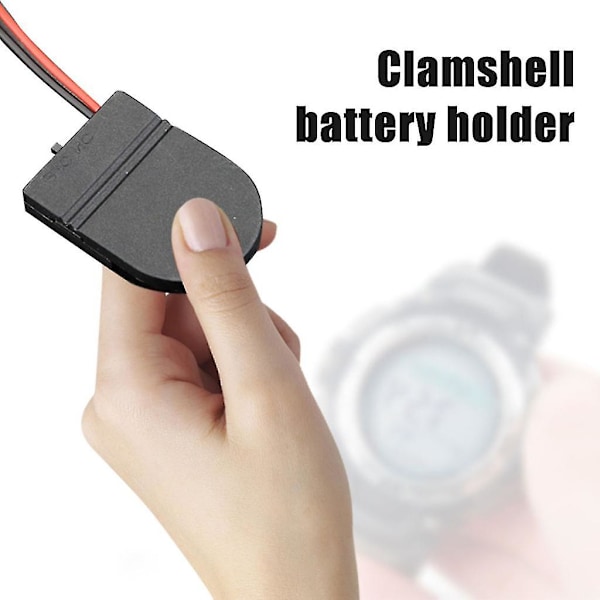 5 stk. CR2032 Knappcelle Batterioppbevaringsboks Myntcelleorganisator Med På/Av-bryter