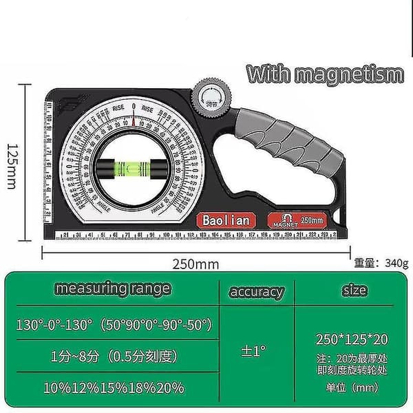 Bærbart mekanisk inklinometer