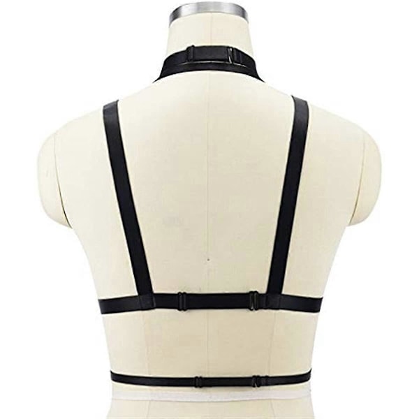 Sexy Kvinder Sele Bur Bra Bandage Hul Rem Lingeri Gothic Halter Crop Tops Justerbar