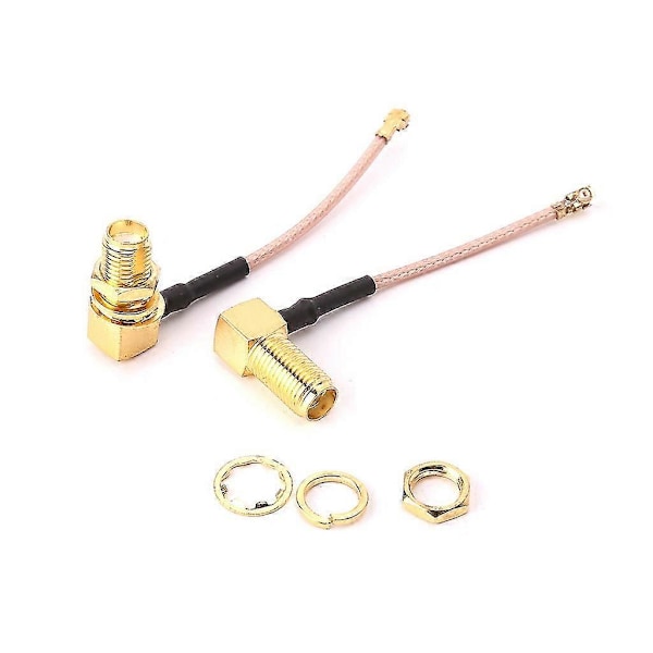 5kpl SMA Naaras Suorakulma Ufl/IPX/IPEX RF Koaksiaaliadapteri RG178 Pigtail-kaapeli