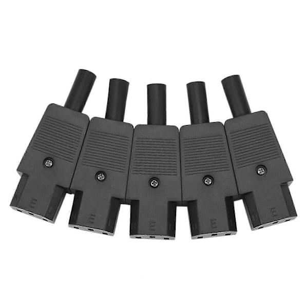 5 st IEC 320 C13 Hona Kontakt Adapter 3-pin Omkopplingsbar Kontakt-Yvan