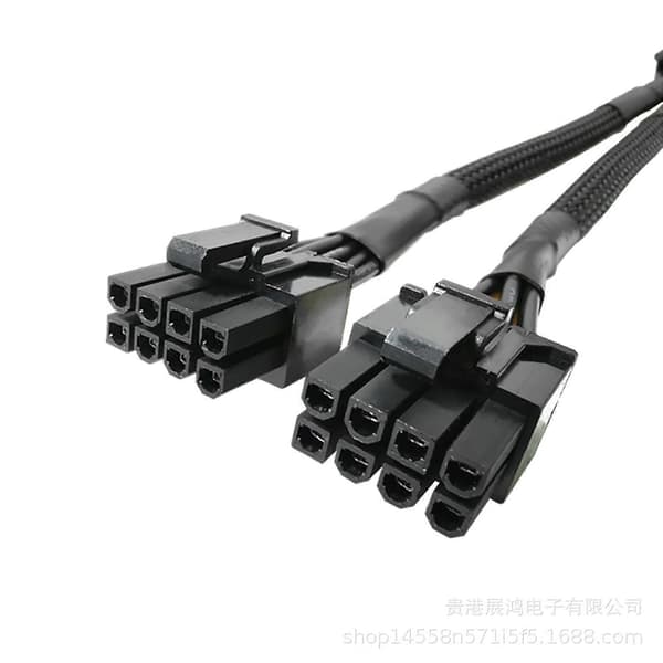 8Pin PCIe Splitter Strømkabel PCI-e 8Pin Hun til Dobbelt 8 (6+2)Pin Han Adapter