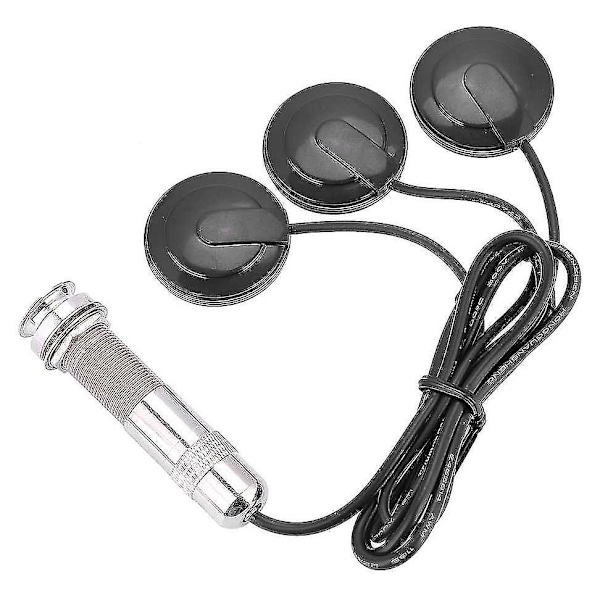 Gitarr 3x Piezo Transducer För Akustisk Gitarr Ukulele Mandolin Instrument