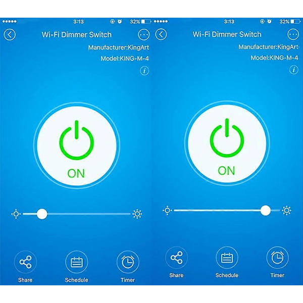 Smart Lysdæmperkontakt 3 Vejs Væg Wifi Lampe LED Lys Berøringskontakt Stemmestyring Telefon APP Kontakt Lys Kompatibel med Alexa Home