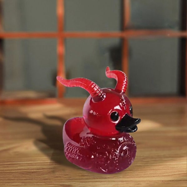 Demon And Bil Dashboard Figur Liten Rød And Statue Resin Dyreskulptur Skrivebordsdekorasjon Ornament Halloween Gave