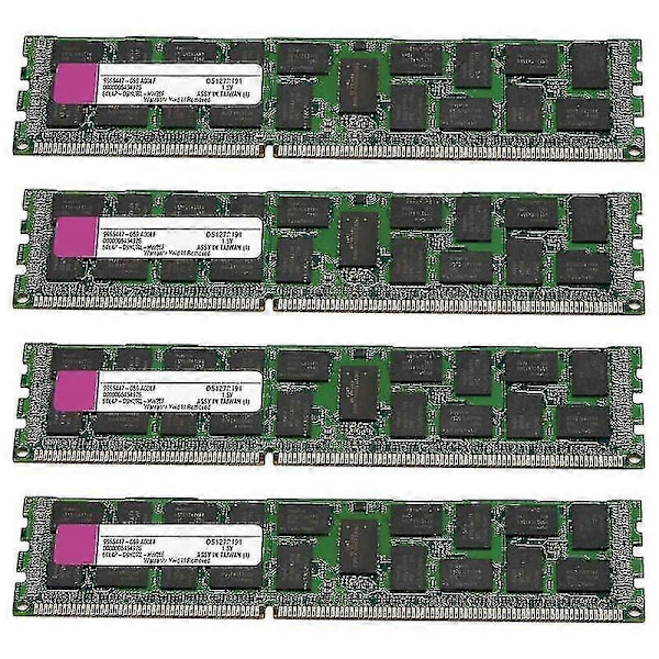 4x 4gb Ddr3 Ram Hukommelse Reg 1333mhz Pc3-10600 1.5v Dimm 240 Pins Til Desktop Ram Memoria