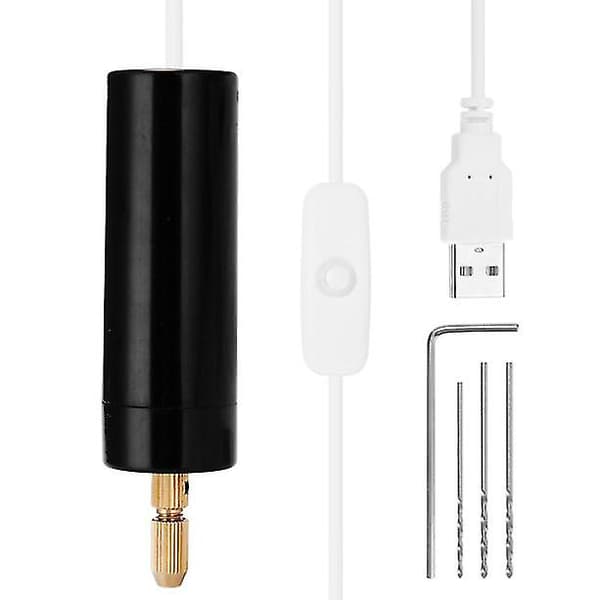 Mini DIY Elektrisk Bærbar Håndholdt USB Håndboremaskine