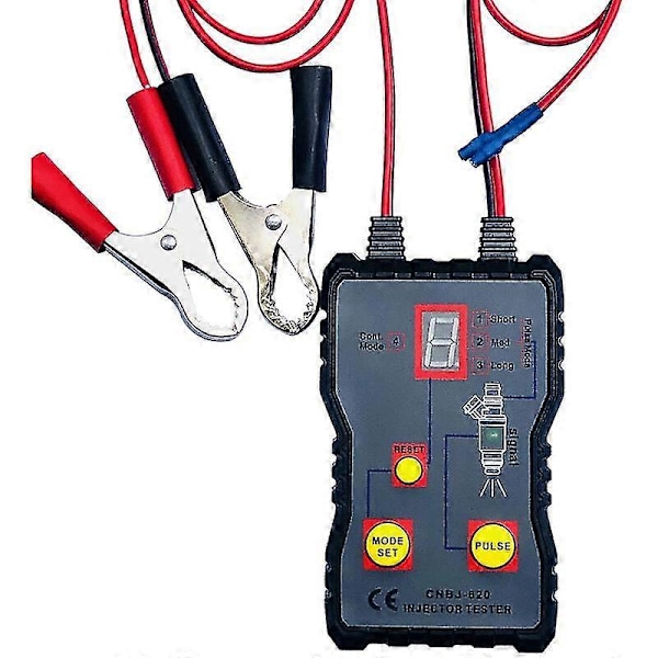 12V Auto Brændstofinjektor Tester - 4 Puls Modes - Bil Køretøj Brændstoftryk System Diagnostisk Testværktøj