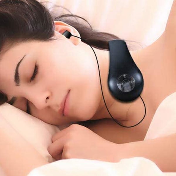 Multifunktionell axel- och nackmassager U-formad smart massageapparat med Bluetooth headset Black