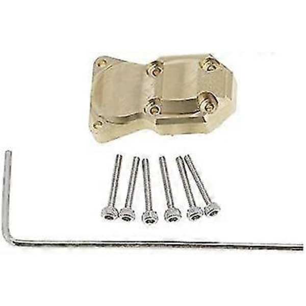 Styrekuleleddsett i messing for Axial Scx24 90081 Rc Bil Deler Messing Diff Deksel Motvekt Deksel Med Beskyttelse Differensialdeksel (Farge: Diff Deksel