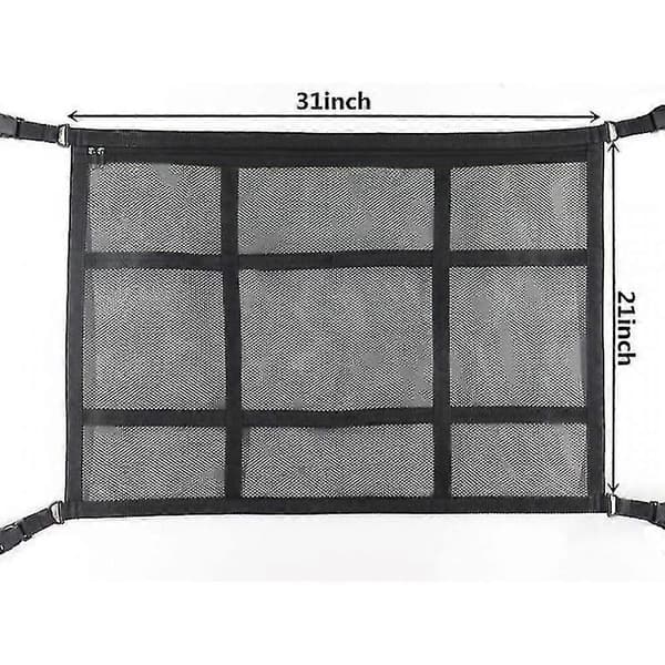 Bil Tak Lastenett Lomme Mesh Oppbevaringspose Bil Tak Organizer ECC