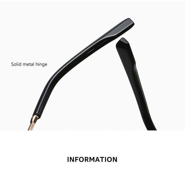 SBSG Slim Rimless Säkerhet Dubbelrakblad Formade Linser Lyx Solglasögon
