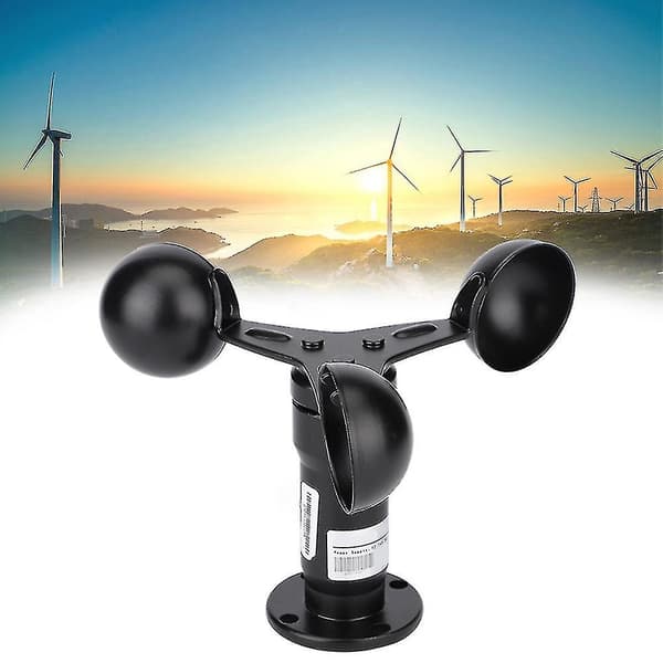 Vindhastighedssensor Anemometer i Aluminiumlegering med Pulsudgang til Præcis Vindmåling - mxbc