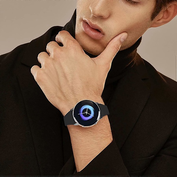 Smal Rem Kompatibel med Samsung Galaxy Watch 4/Active 2 40mm 44mm/Galaxy Watch 4 Classic 42mm 46mm/Galaxy Watch 3 41mm, 20mm Hurtigutløser Silikon