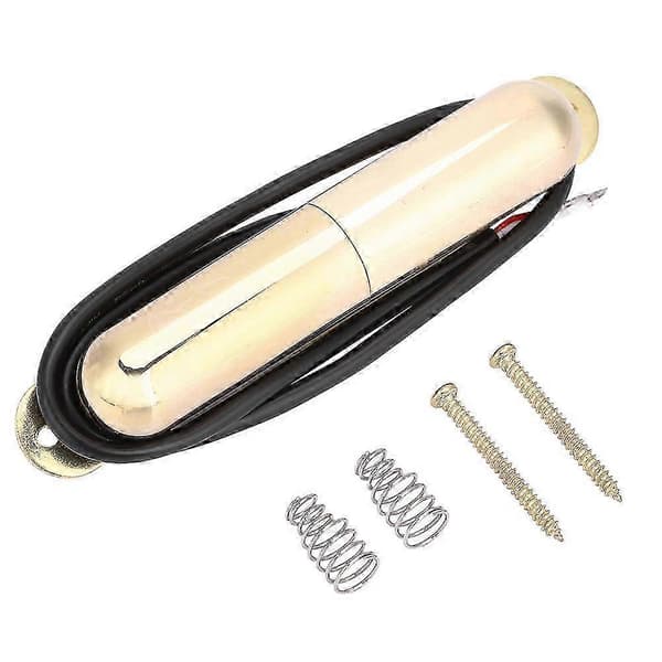 Alnico V Magnet Läppstiftsrör Pickup Elgitarr Single Coil Pickup för Elgitarr (guld)