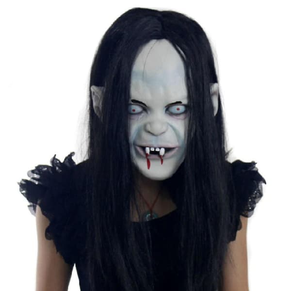 Halloween Yamamura Sadako Horror Spøgelse Pullover Maske Cosplay Rekvisitter