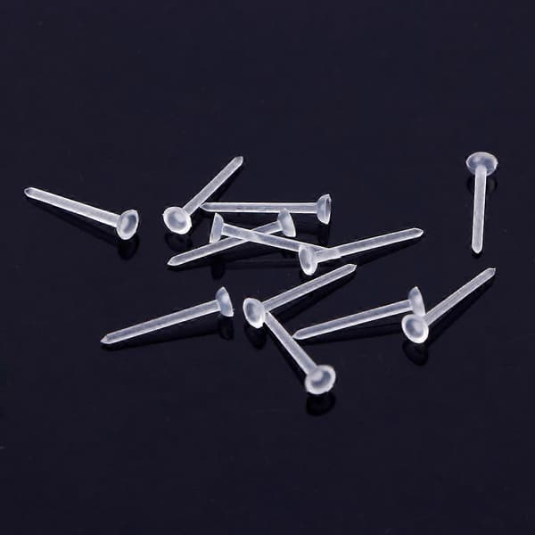 100x Öronstift i plast Klara Öronstift Öronsäkerhet Öron-tillbehör 3/5mm