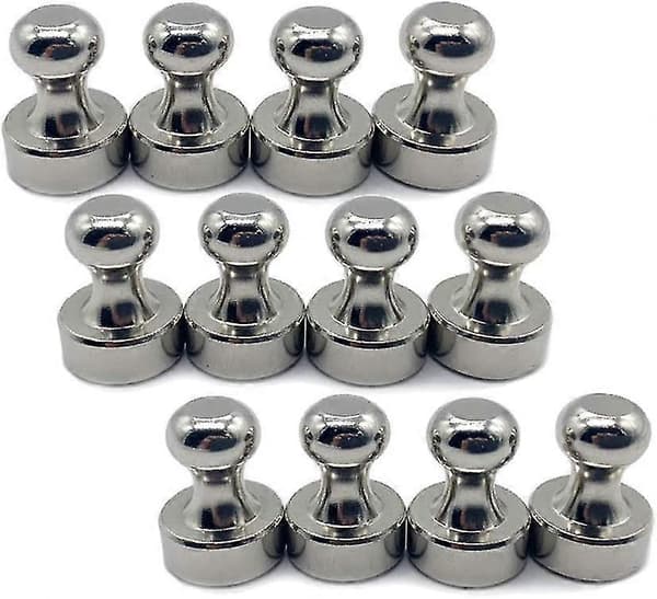 2023 - 12 st Neodymmagneter, Starka Kylskåpsmagneter, Mini Magneter Neodymmagnet, Magnetiska Stift i Stål