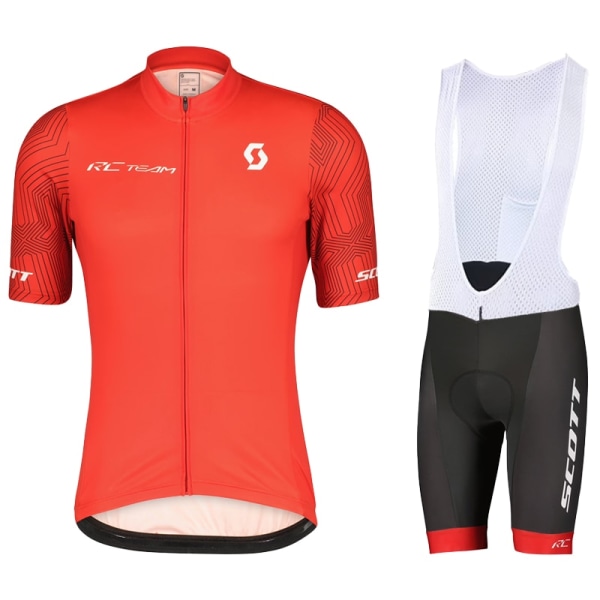 SCOTT Pyöräilypaidat Kesä Pyörävaatteet Set MTB maillot Miesten Lyhythihaiset Pyöräilypaidat Ropa Ciclismo Ratsastushousut Auburn Asian size - XL