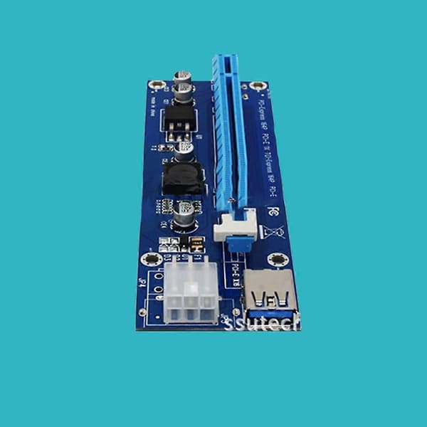 PCI-E 1X til 16X Extender Adapterkort til Workstation & Computerudstyr