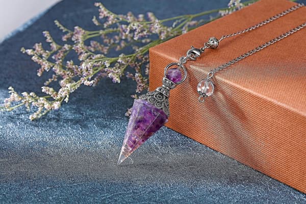 Chakra Krystal Pendul Hexagonal Reiki Healing Krystalpunkter Ædelsten Dowsing Pendul Til Spådom