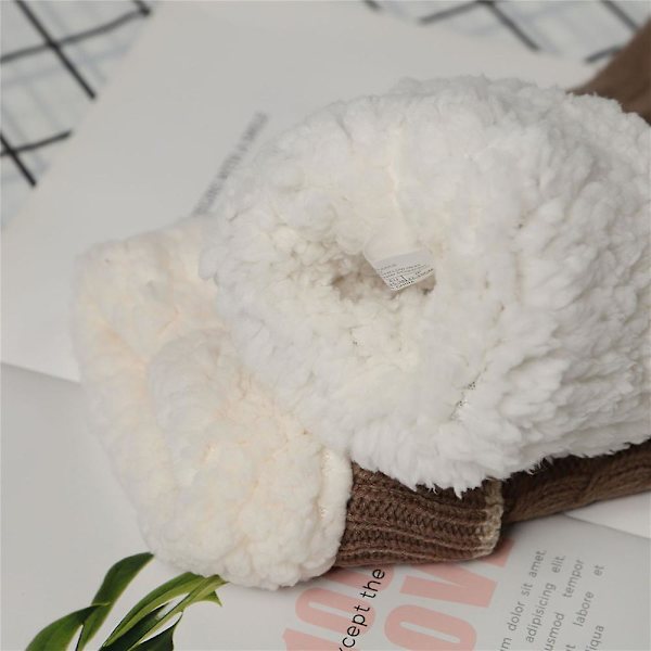 Dam Fuzzy Slipperstrumpor Fleece Fluffig Tjock Varm Sängstrumpa Vinterhem Antiglid Golvstrumpor