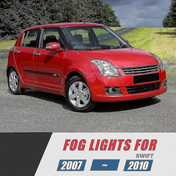 Bil Frontfanger Tåkelys Dekselrammer Kompatibel Med Suzuki Swift 2007-2010