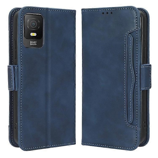 Flerfacks Läder Telefonfodral Kompatibelt För TCL 403, Plånboksställ Telefonfodral Blue