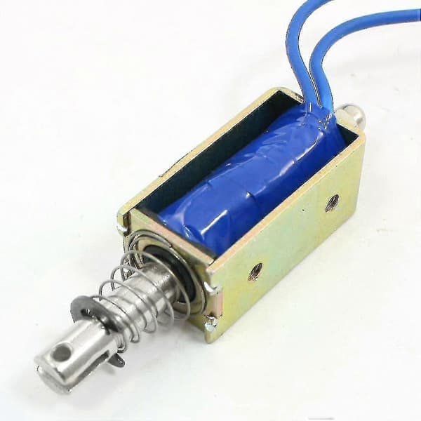 Lås Spärrar 12v 1a 10mm Slaglängd 600g Push Pull Typ Öppen Ram Solenoid Elektromagnet