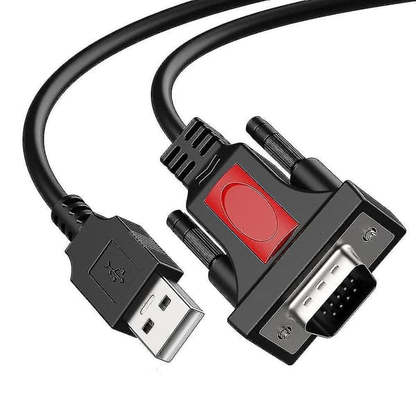 USB til RS232, 9-pinners USB-kabelkonverter for rutere Windows 10/8/7 A